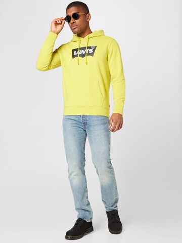 LEVI'S ® Sweatshirt 'Standard Graphic Hoodie' in Geel