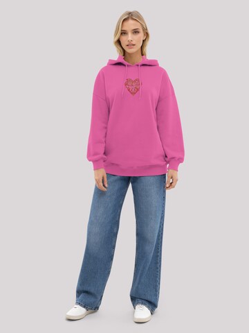 F4NT4STIC Sweater 'Blumen Herz bestickt' in Pink