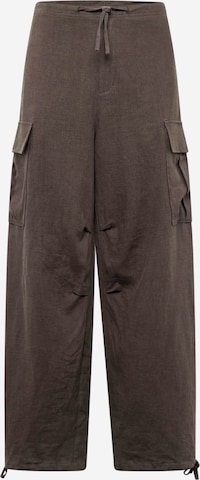 Wide leg Pantaloni cargo di WEEKDAY in grigio: frontale