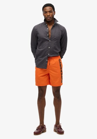 Superdry Zwemshorts in Oranje