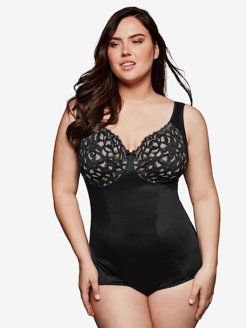 SHEEGO Shaping Bodysuit in Black: front