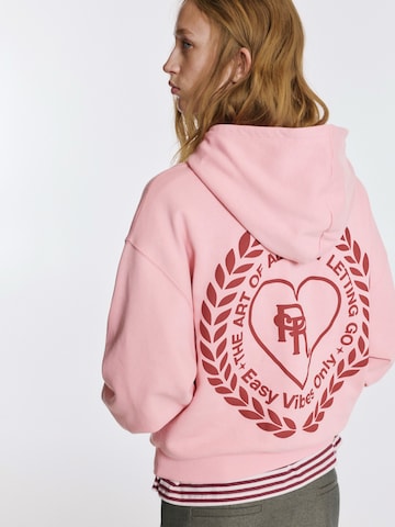 Pull&Bear Sweatshirt 'PACIFIC' i rosa: framsida