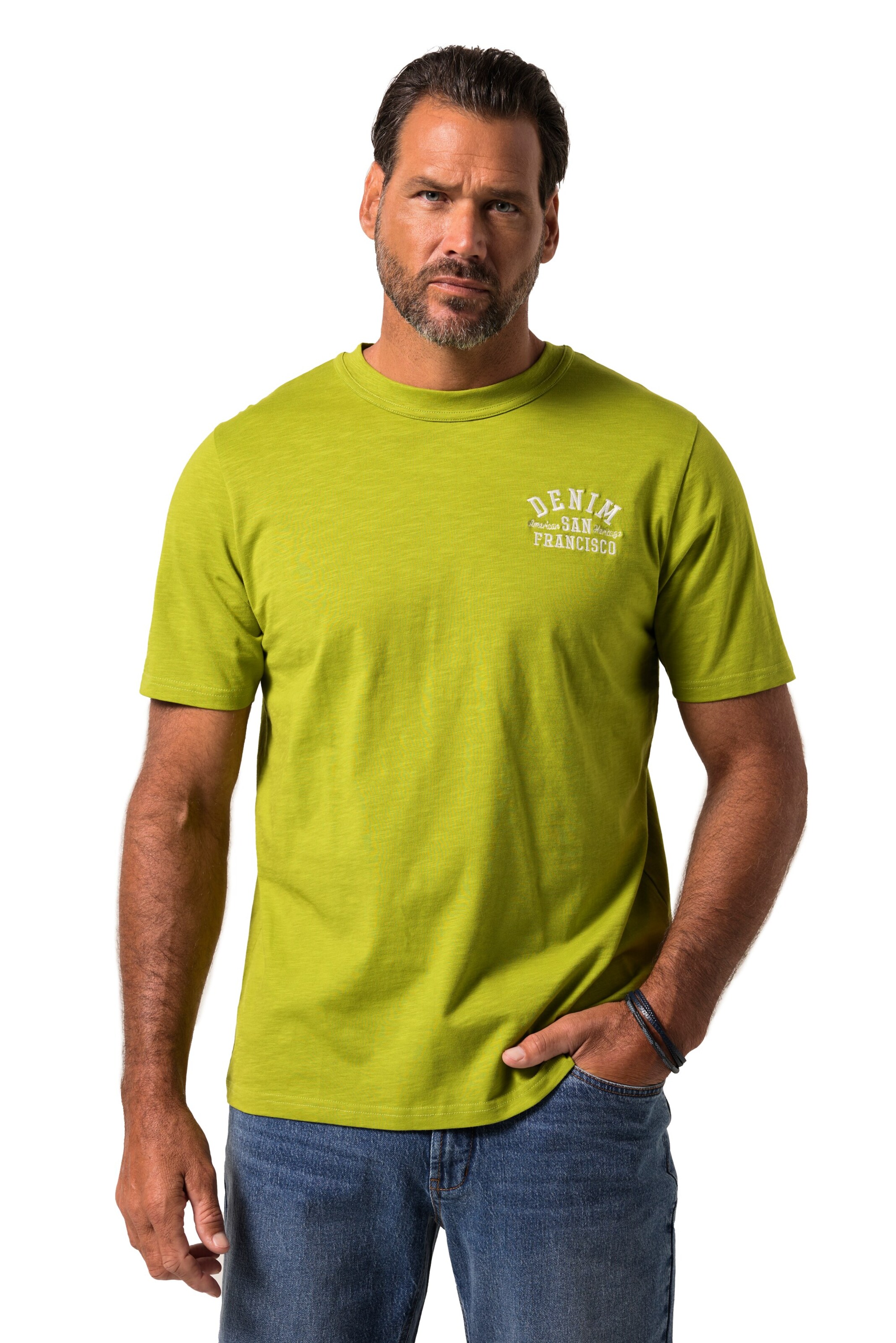 JP1880 T-Shirt in Grün: Vorderseite