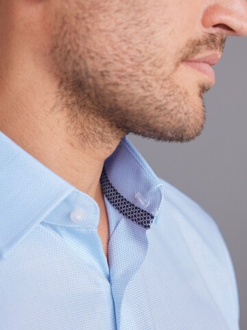 Next Slim fit Button Up Shirt in Blue
