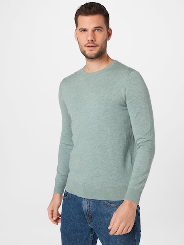 TOM TAILOR Regular Fit Pullover in Grün: predná strana