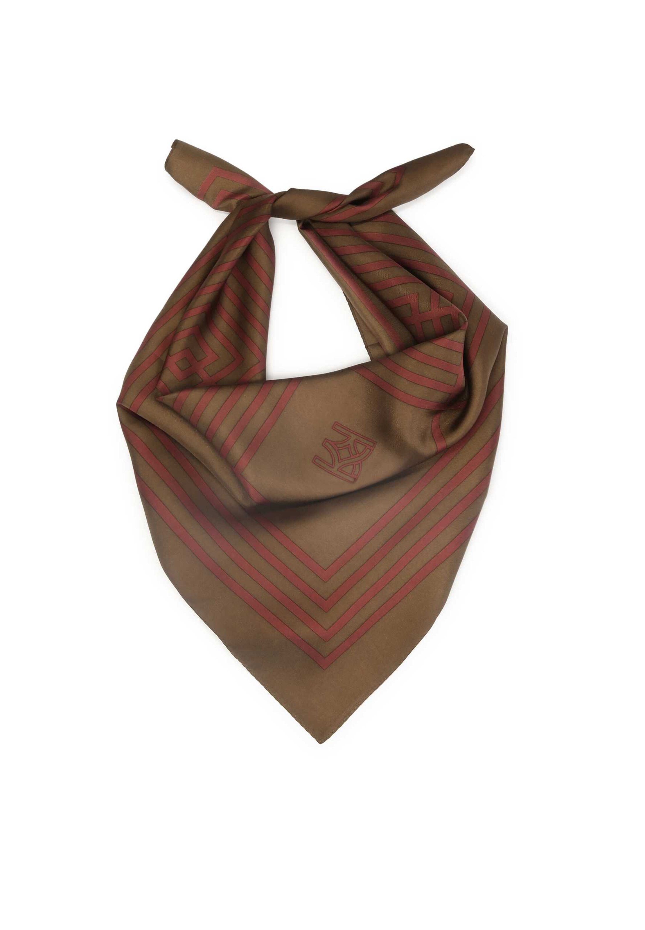 Sciarpa di Kazar in marrone: frontale