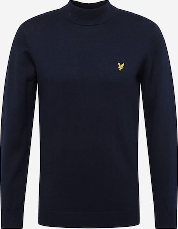 Lyle & Scott Пуловер в синьо: отпред