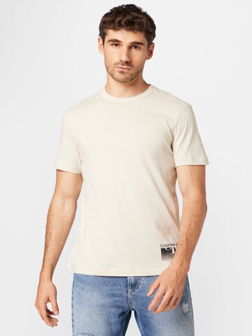 Calvin Klein Jeans - Camiseta en blanco: frente