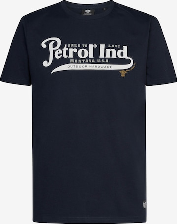 Petrol Industries Тениска в синьо: отпред