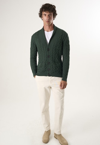 Felix Hardy Knit cardigan in Green