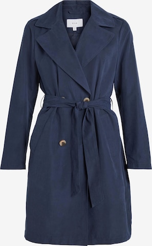 VILA Between-Seasons Coat 'Peach' in Blue: front