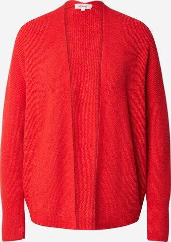 Cardigan s.Oliver en rouge : devant