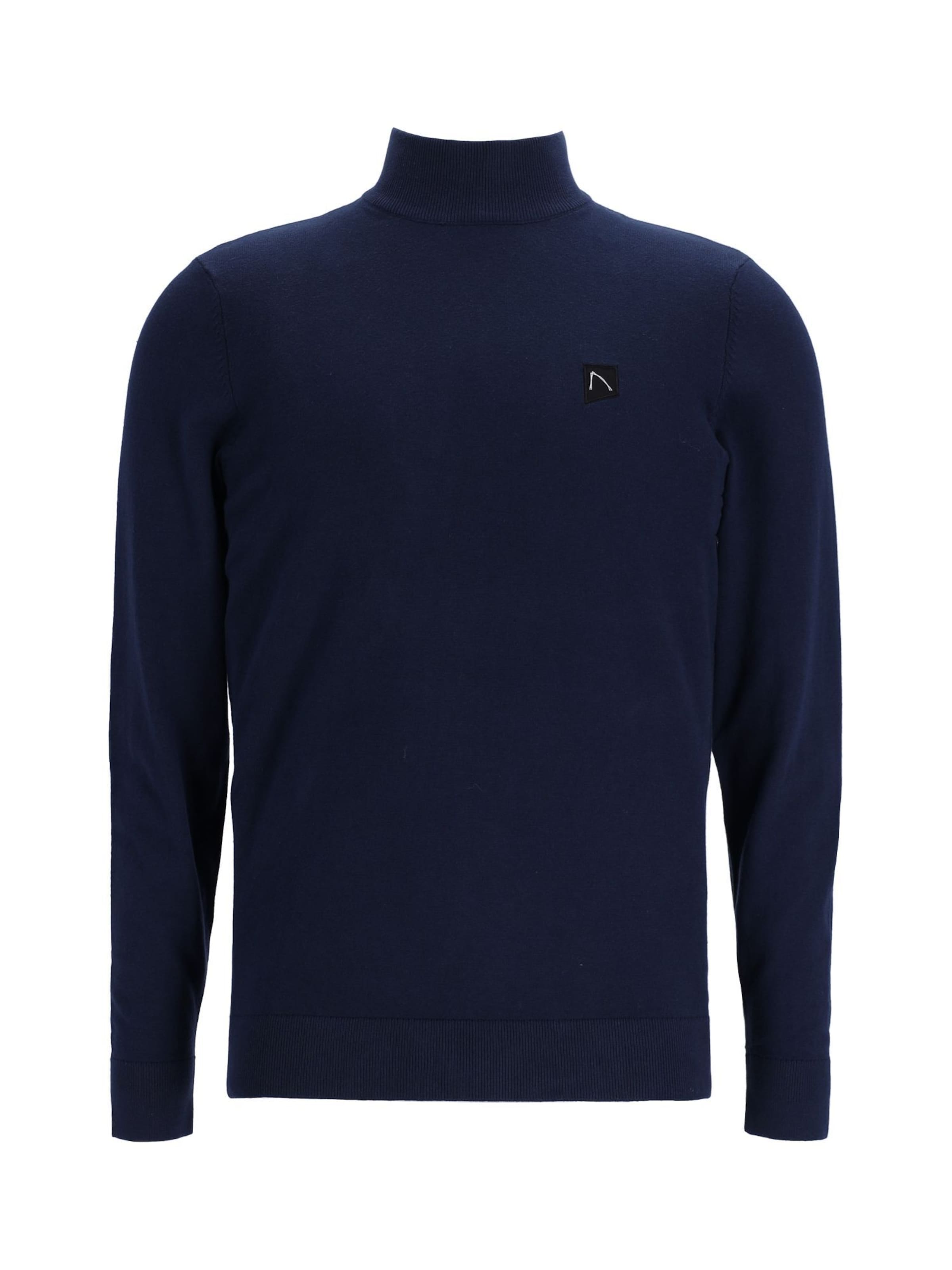 CHASIN' Pullover 'Ard Mock' in Blau: Vorderseite