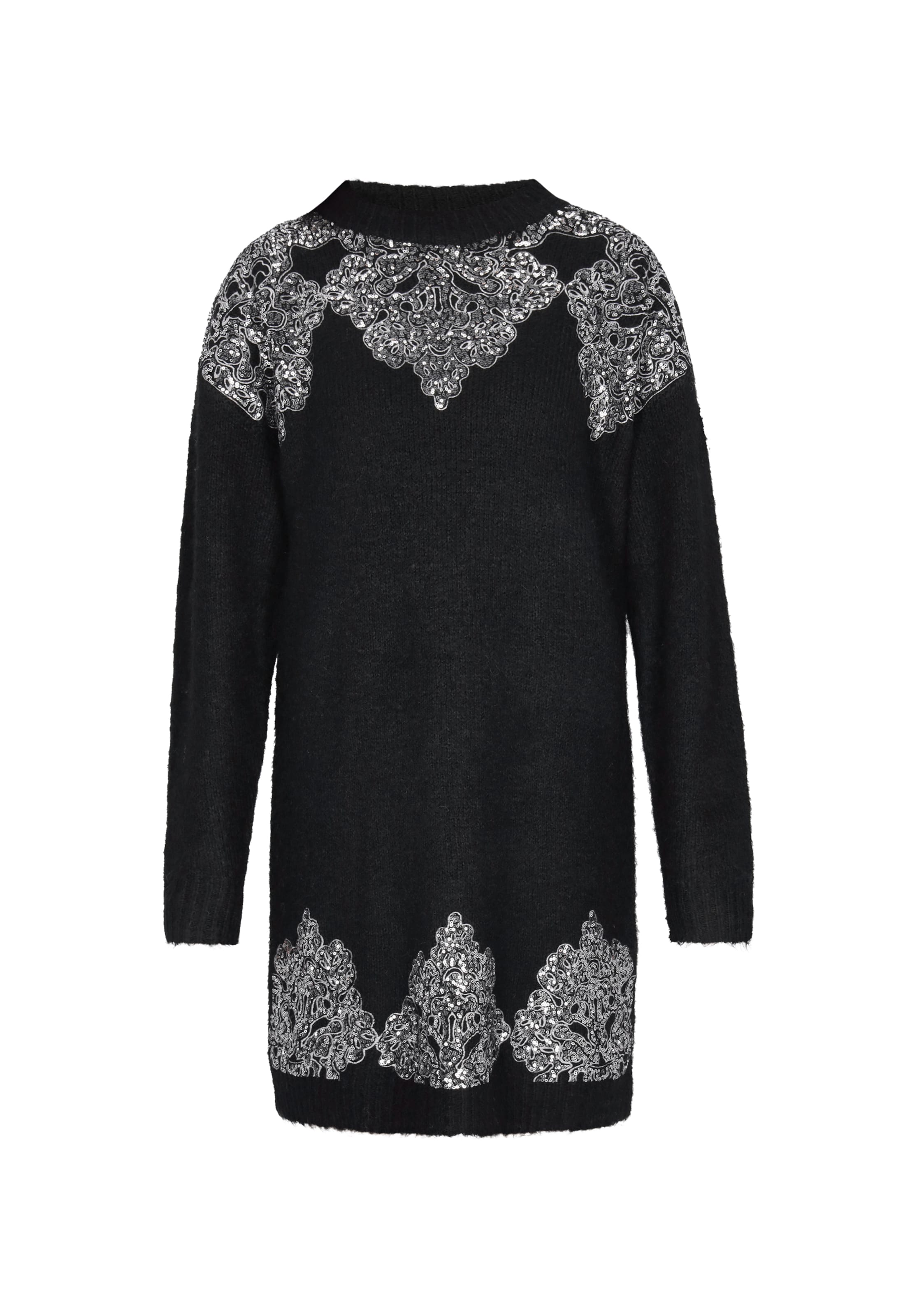 usha BLACK LABEL Knit dress in Black: front