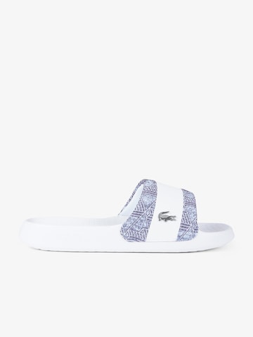 LACOSTE - Pantufa em branco