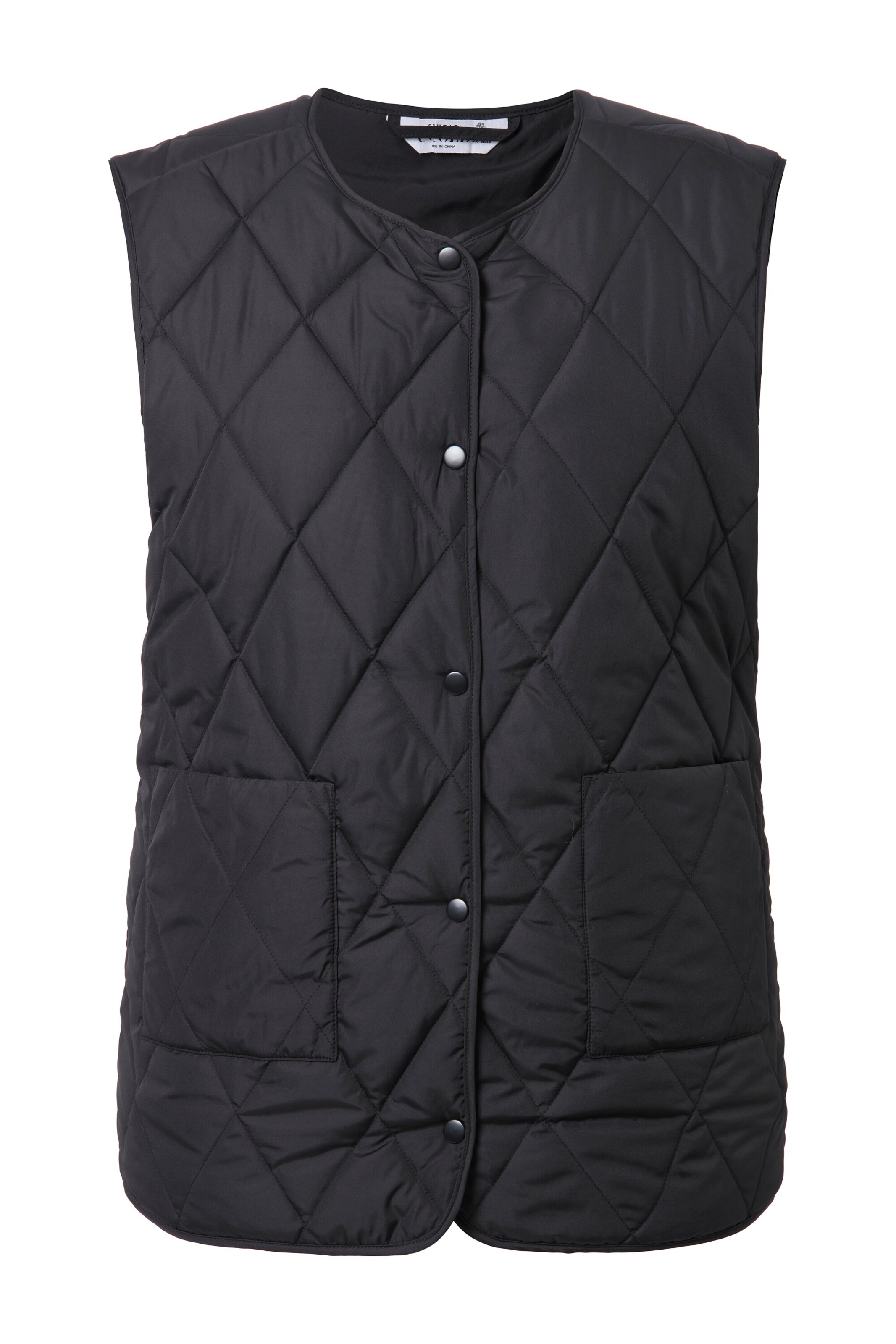 Studio Untold Weste in Schwarz: Vorderseite