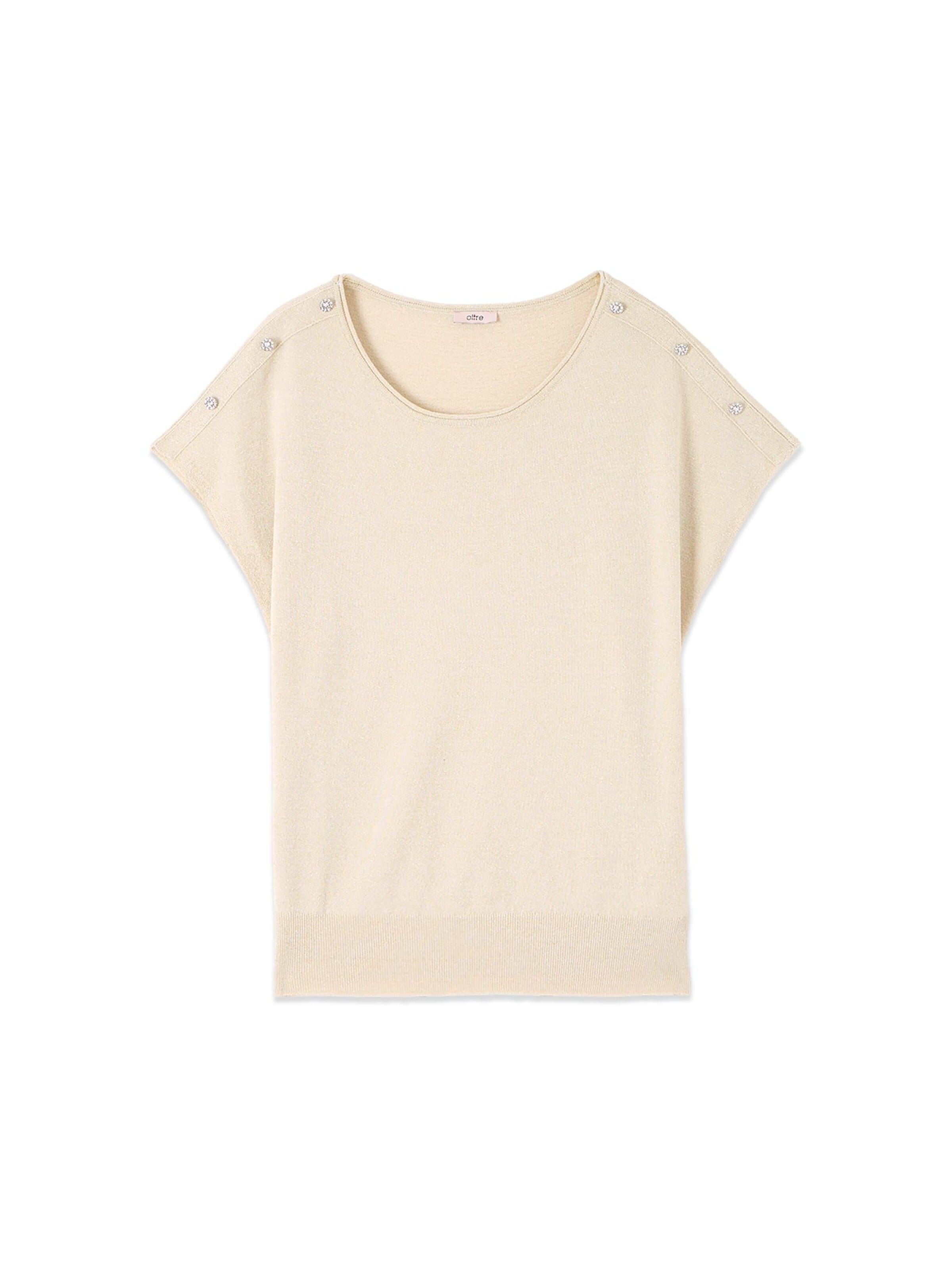 Pullover di oltre in oro: frontale