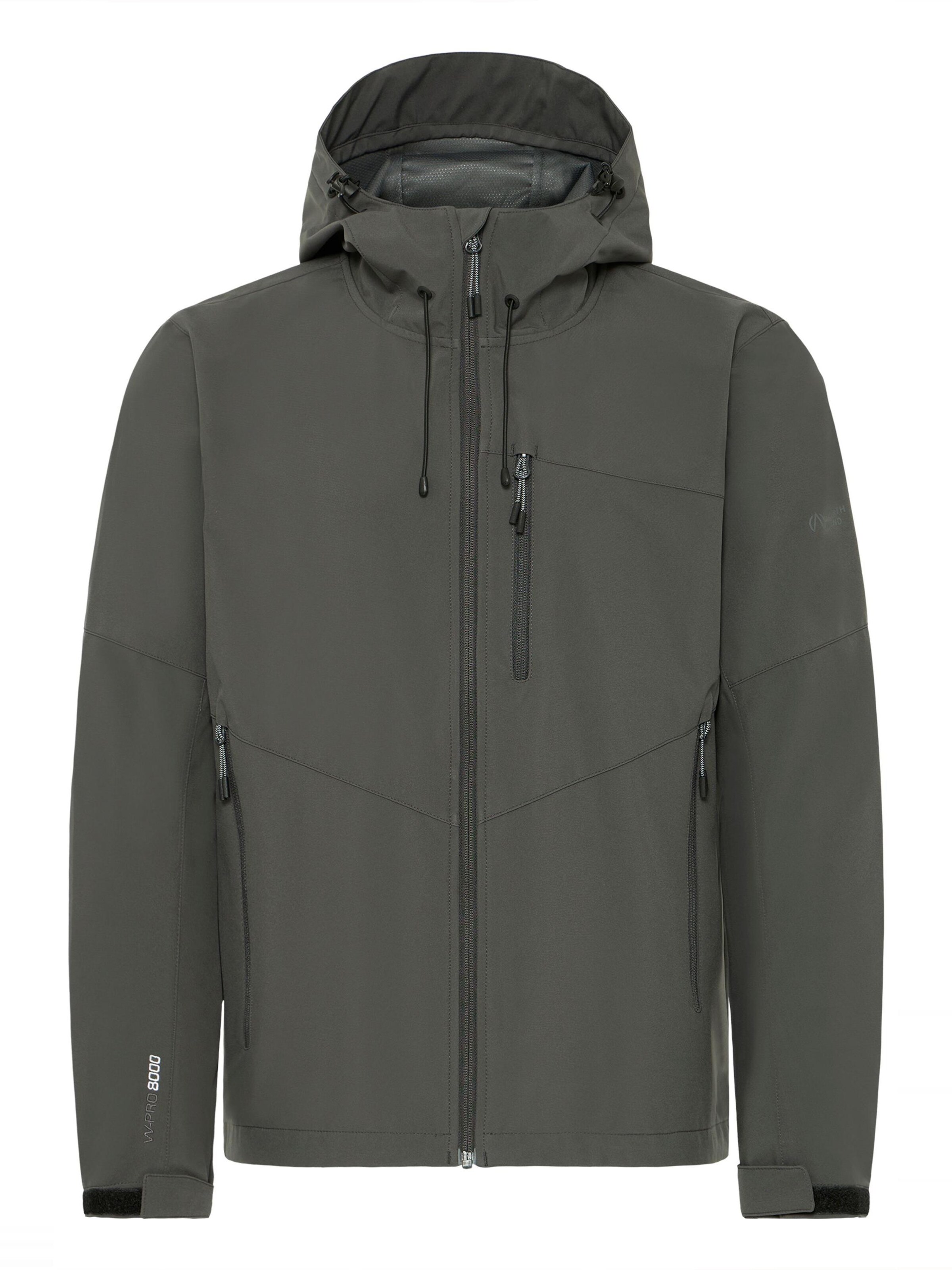 North Bend - Casaco outdoor 'Rody' em cinzento: frente