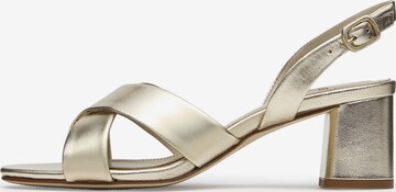 LOTTUSSE Sandals ' Pala ' in Silver: front