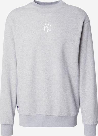 NEW ERA Sweater majica 'NEYYAN' u siva melange / bijela, Pregled proizvoda