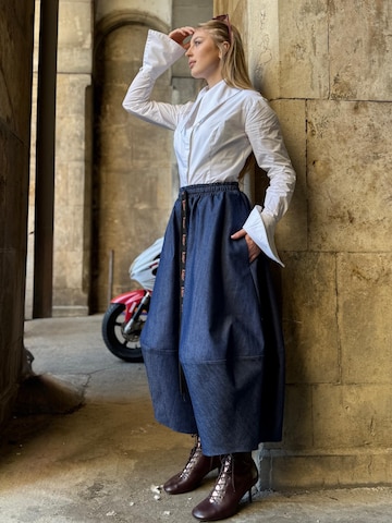 IUnique Wide Leg Hose 'Ballonique Denim Pants – Blue' in Blau