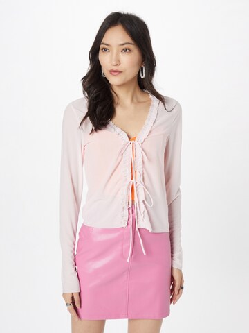 WEEKDAY Shirt in Pink: front