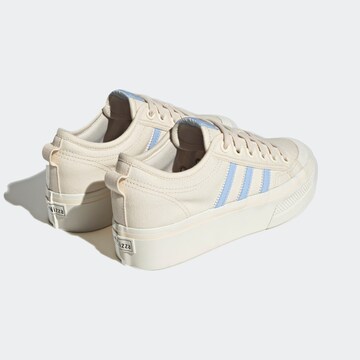 smėlio ADIDAS ORIGINALS Sportbačiai be auliuko 'Nizza Platform'