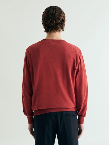 Scalpers Skull Round Neck ' ' in Rot