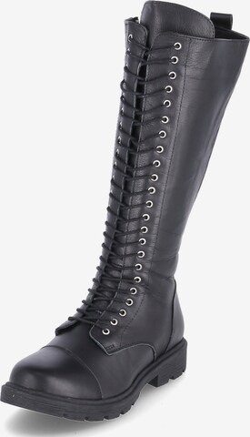 ANDREA CONTI Lace-Up Boots in Black: front