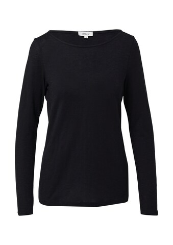 s.Oliver T-Shirt in Schwarz: Vorderseite