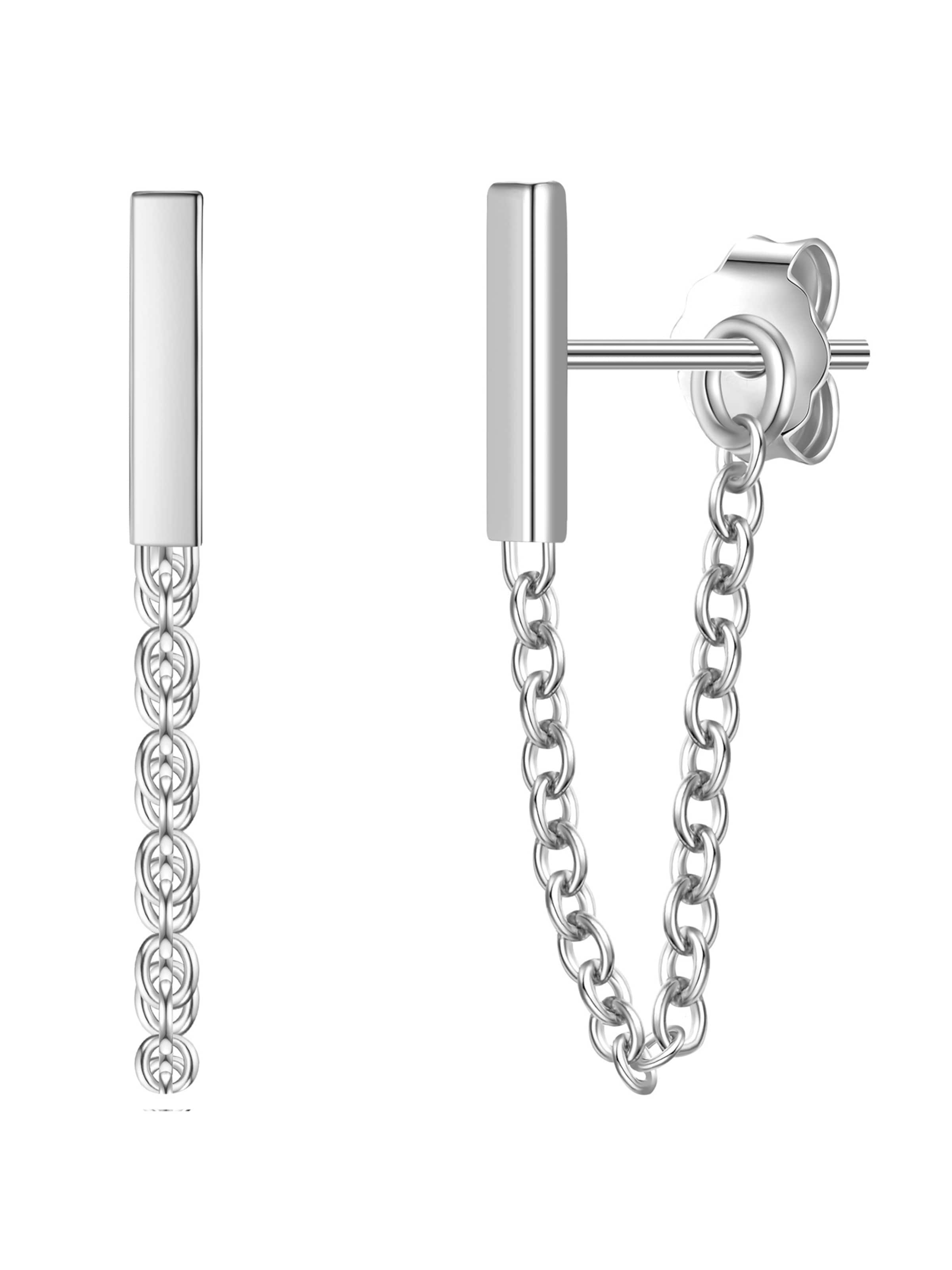 Boucles d'oreilles Glanzstücke München en argent : devant