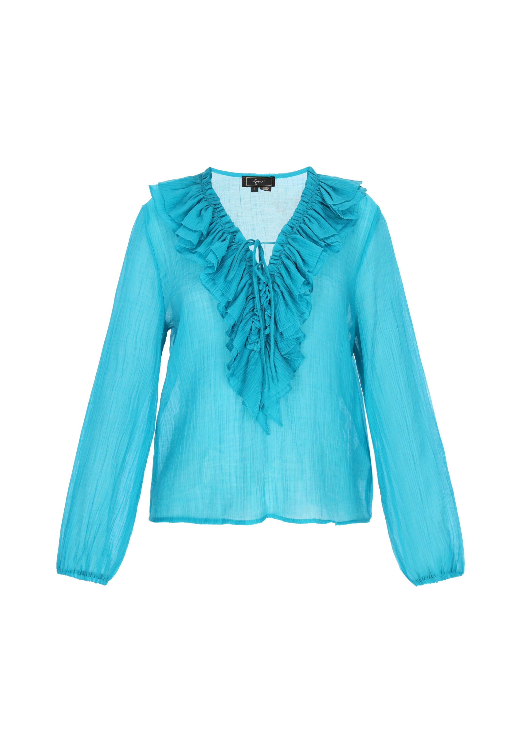 Chemisier faina en bleu : devant