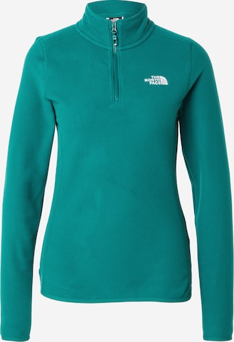 THE NORTH FACE Sportpullover '100 GLACIER' in Grün: Vorderseite