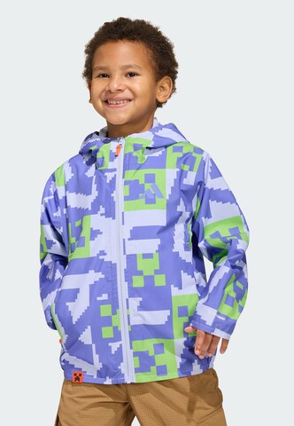 ADIDAS TERREX Μπουφάν πεζοπορίας 'Minecraft ' σε λιλά: μπροστά
