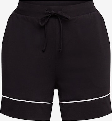 ESPRIT Pajama Pants in Black: front