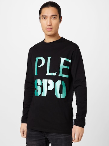 T-Shirt Plein Sport en noir : devant