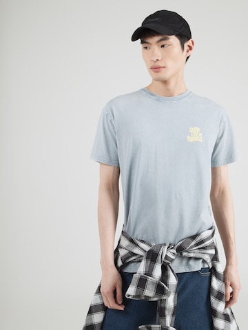 Maglietta 'SLOW LIFE IN PARADISE' di Kaotiko in grigio