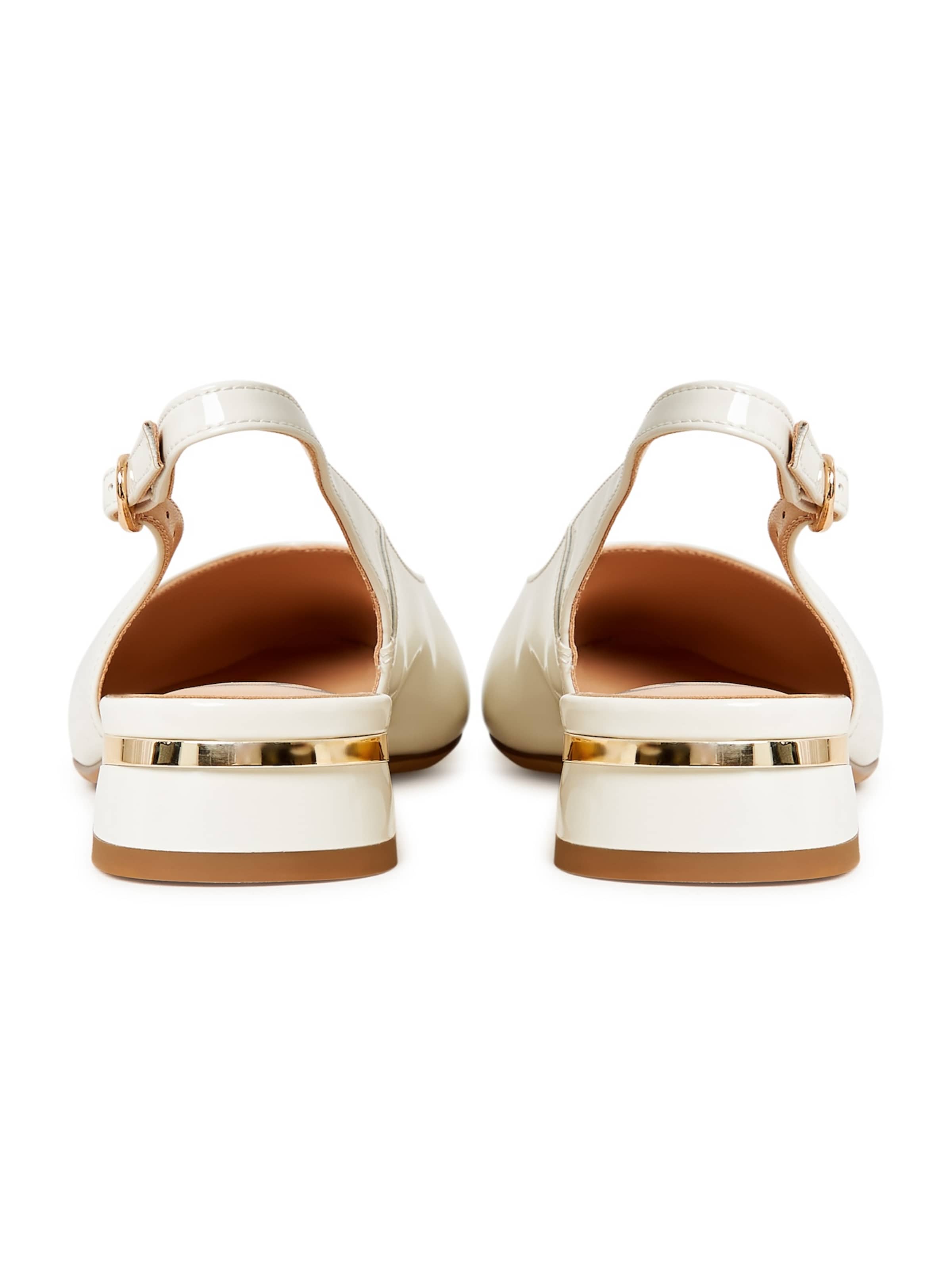 CESARE GASPARI - Sapatos abertos atrás em branco