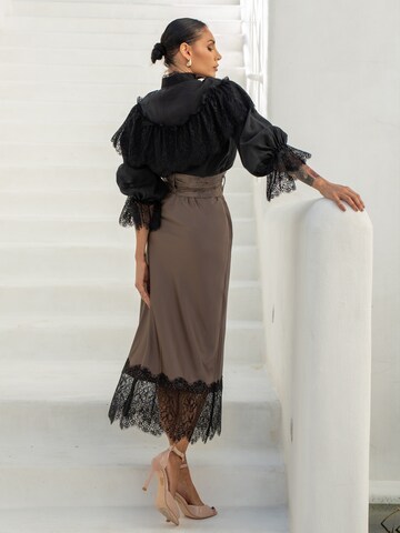 JIORO Skirt 'ESSENTIALS' in Grey