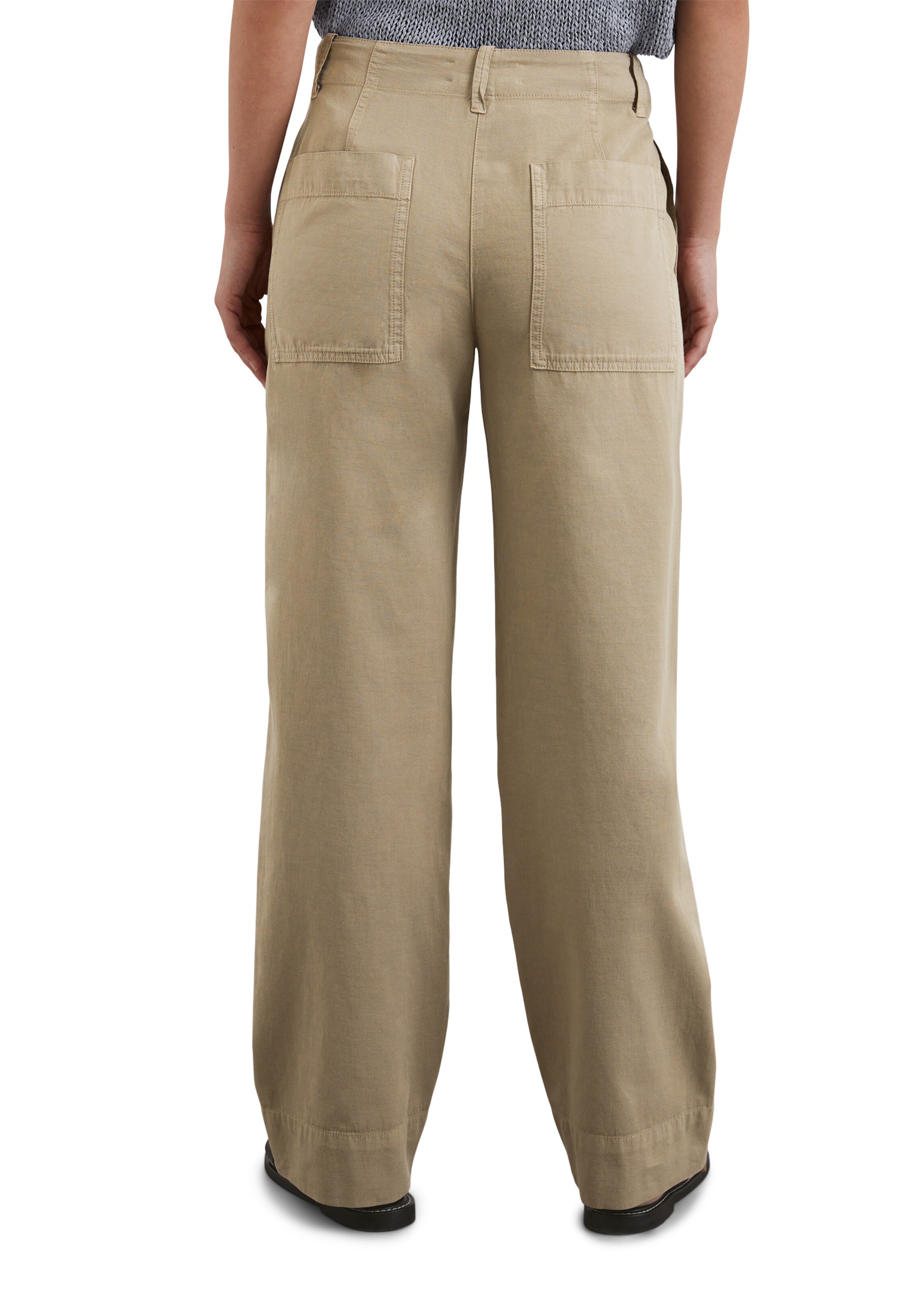 Marc O'Polo Широкий Штаны 'Lande' в Бежевый