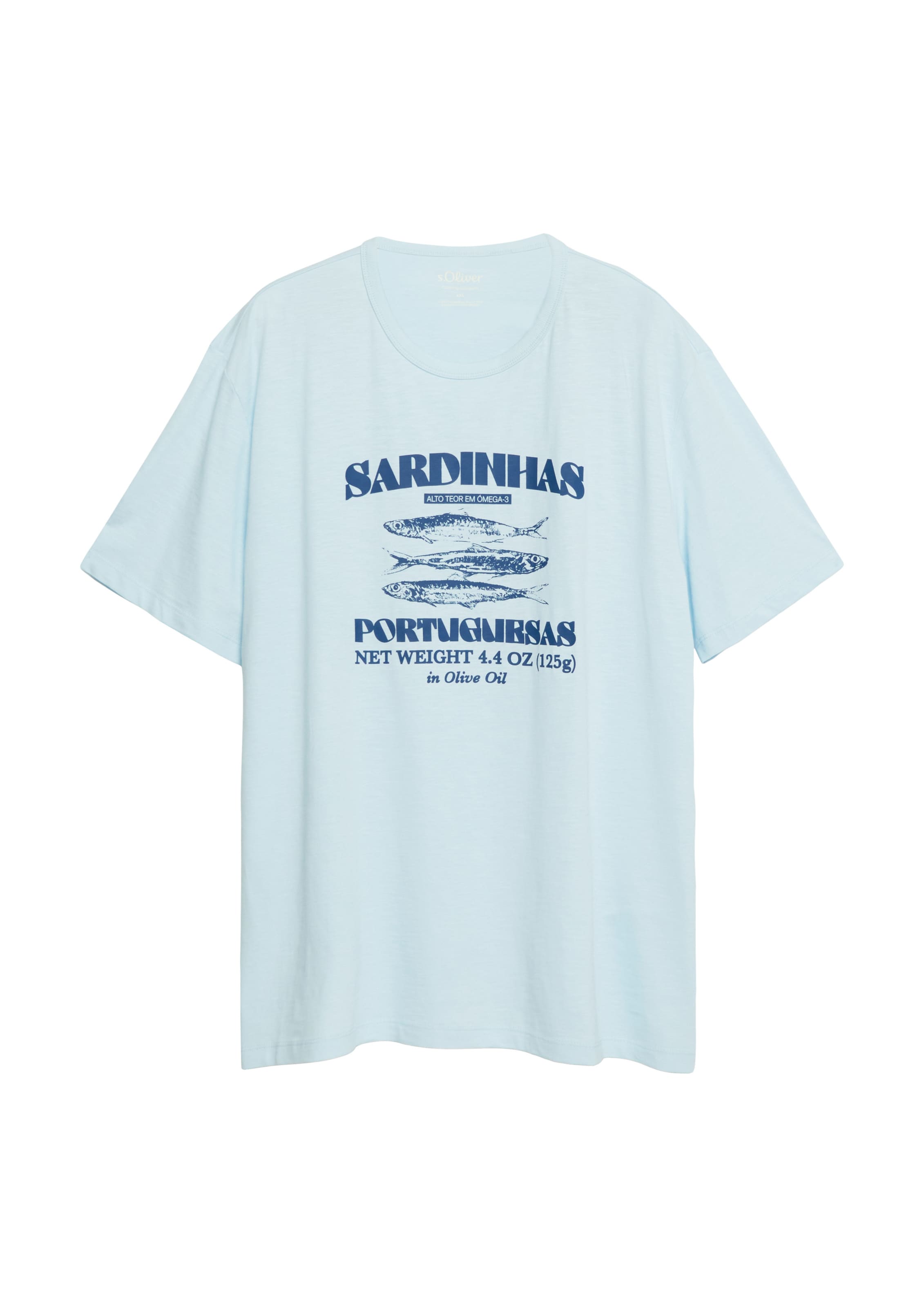s.Oliver Men Big Sizes T-Shirt in Blau: Vorderseite