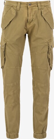 Pantalon cargo 'Combat' ALPHA INDUSTRIES en vert : devant