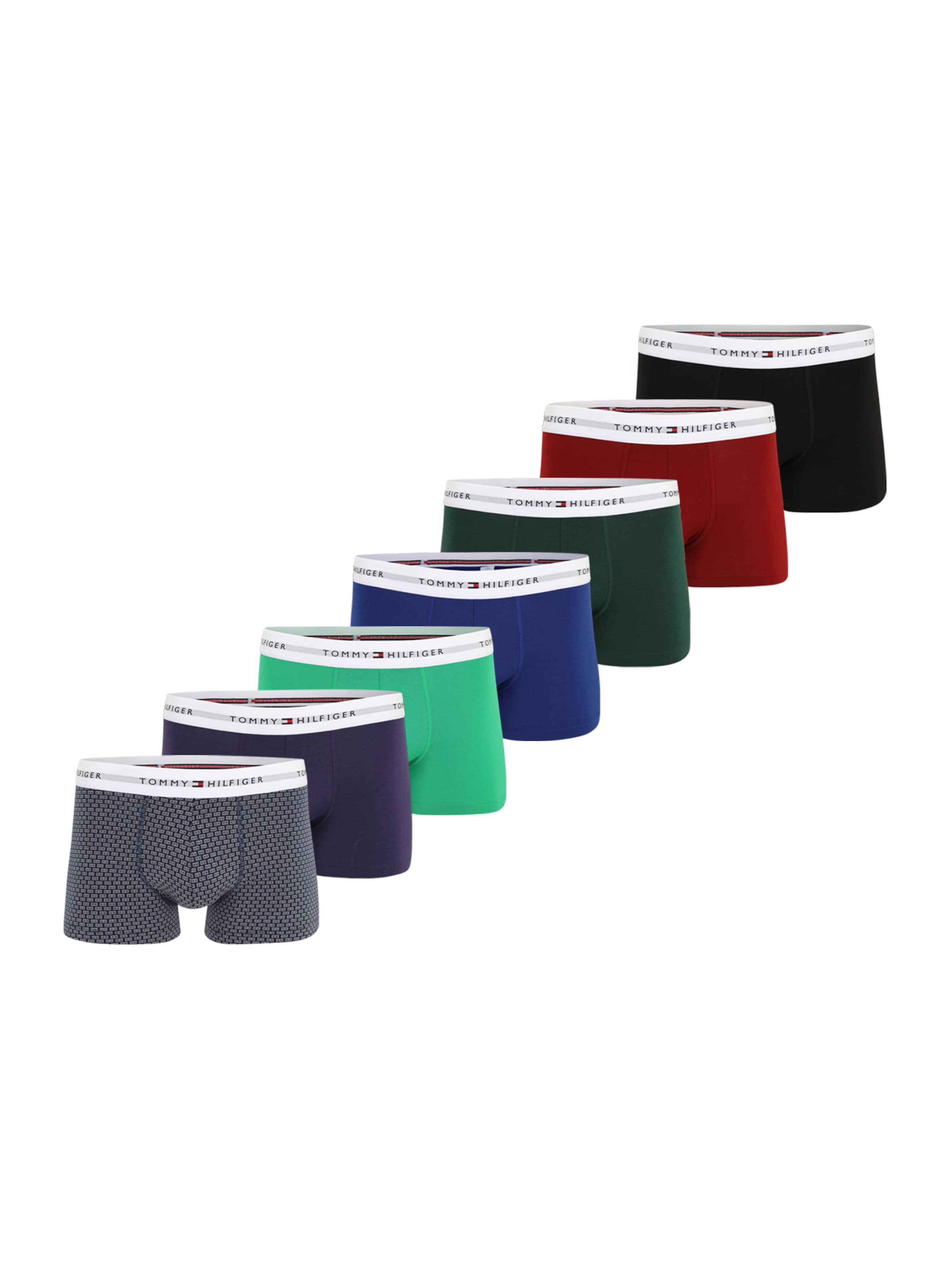 Boxer Tommy Hilfiger Underwear di colore marino / turchese / blu cobalto / grigio scuro / rosso scuro / nero / bianco, Visualizzazione prodotti