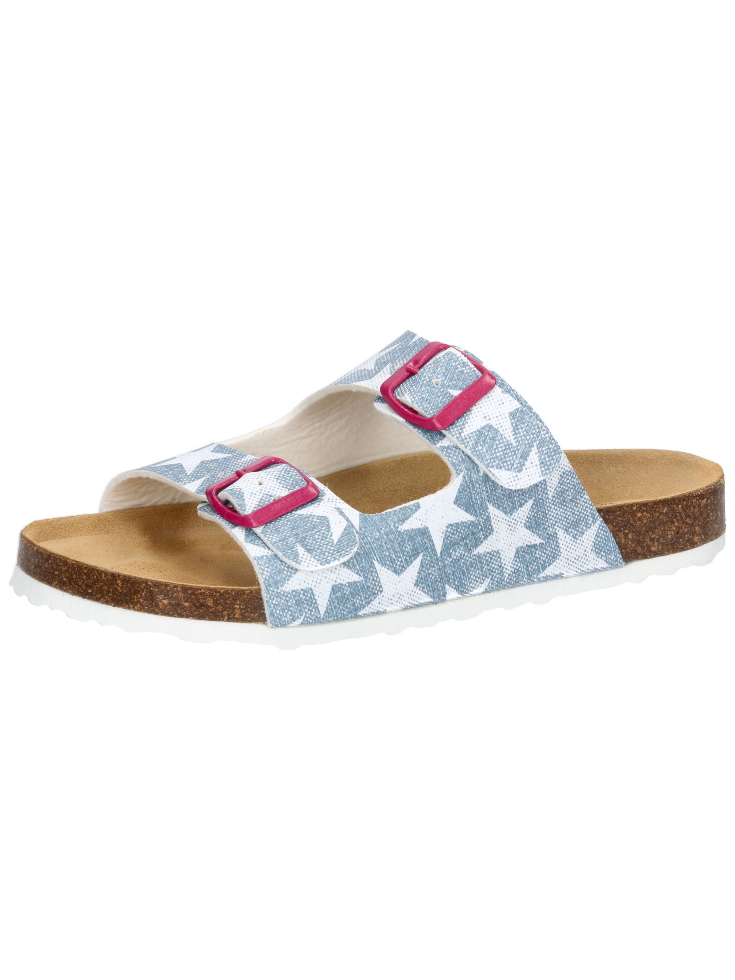 LICO Pantolette 'Bioline Platino' in Blau: Vorderseite