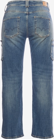 Le Temps Des Cerises Regular Cargo Jeans in Blue