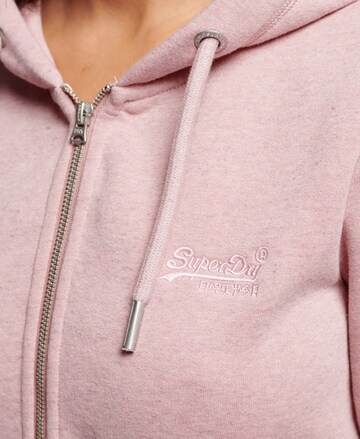 Veste de survêtement Superdry en rose