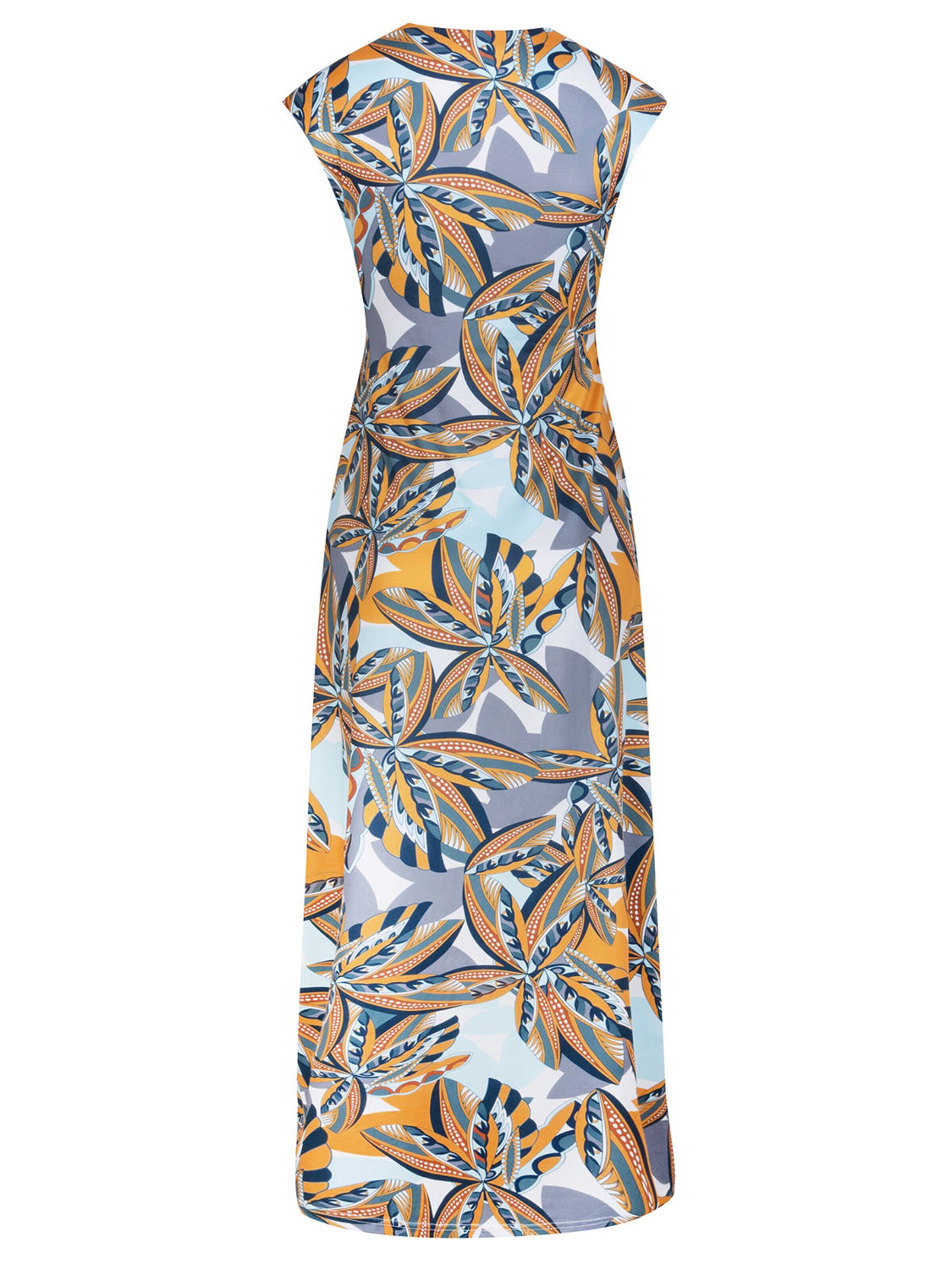 Chic by Lirette Jurk 'Kimono dress Palm' in Oranje