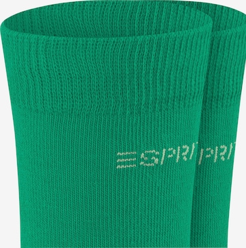 ESPRIT Socks 'Foot Logo 2-Pack' in Green: front