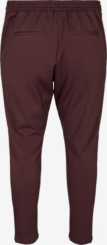 Zizzi Slimfit Hose 'JMADDIE' in Braun