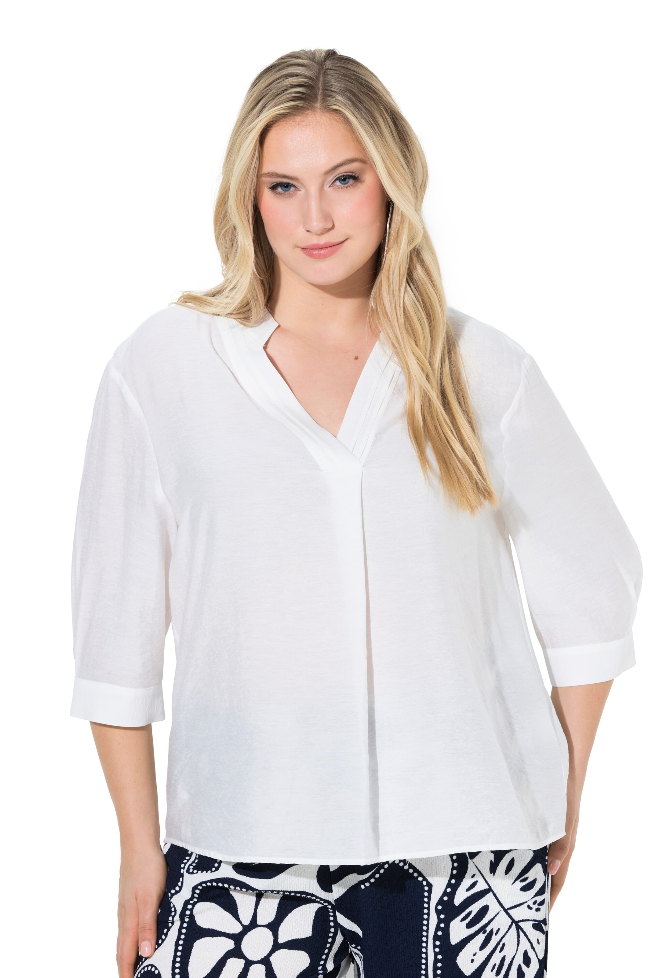 Ulla Popken Tunic in White: front